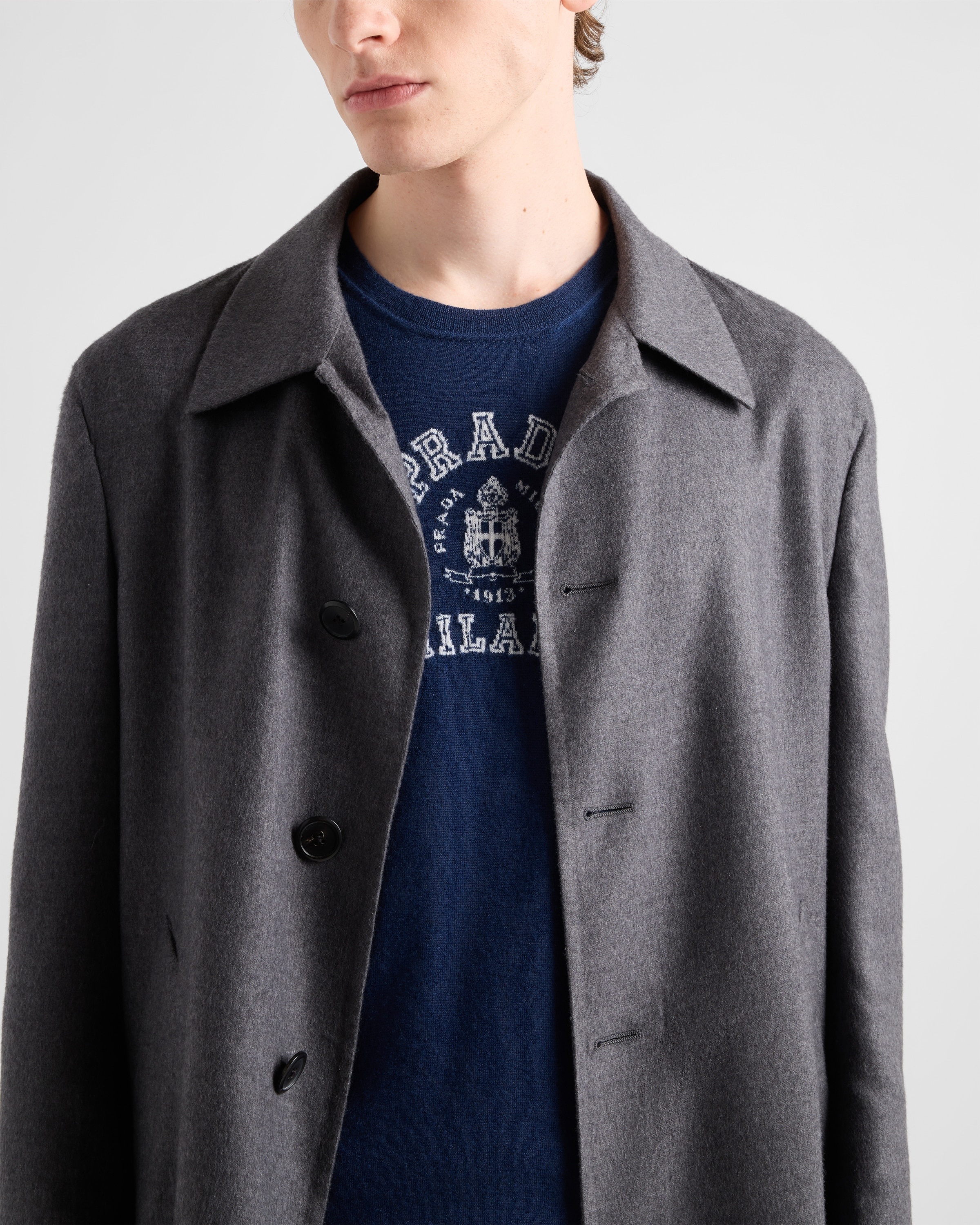 Cashmere T-shirt with logo - 3