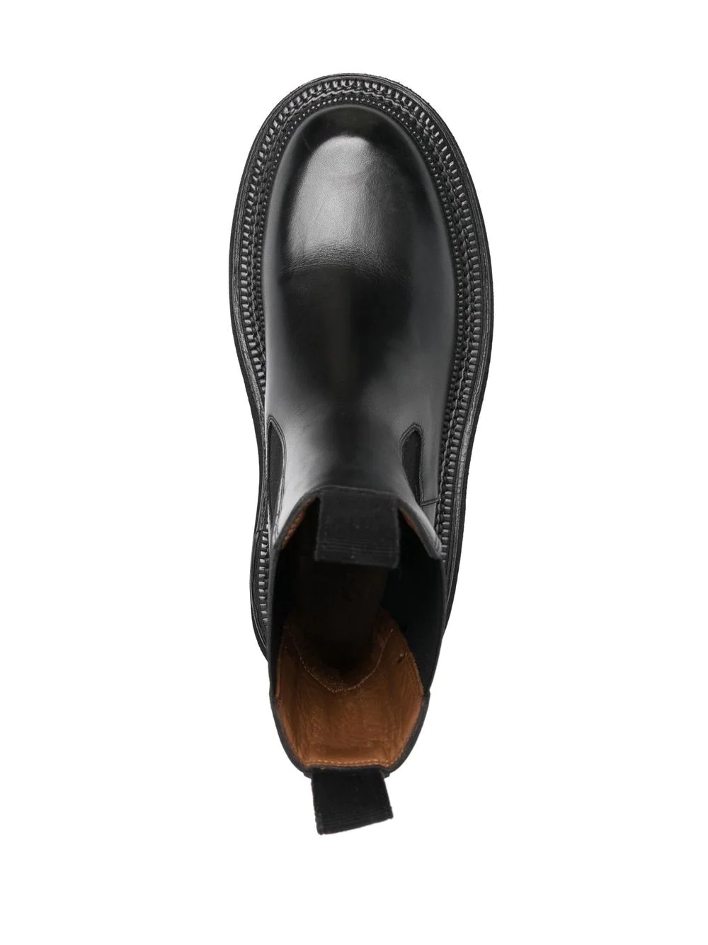 chunky leather boots - 7