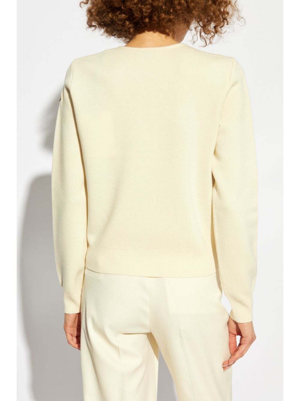 padded wool cardigan - 4