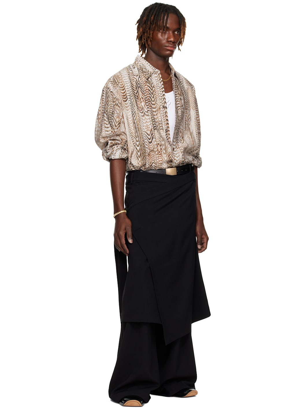 Black Apron Skirt - 5