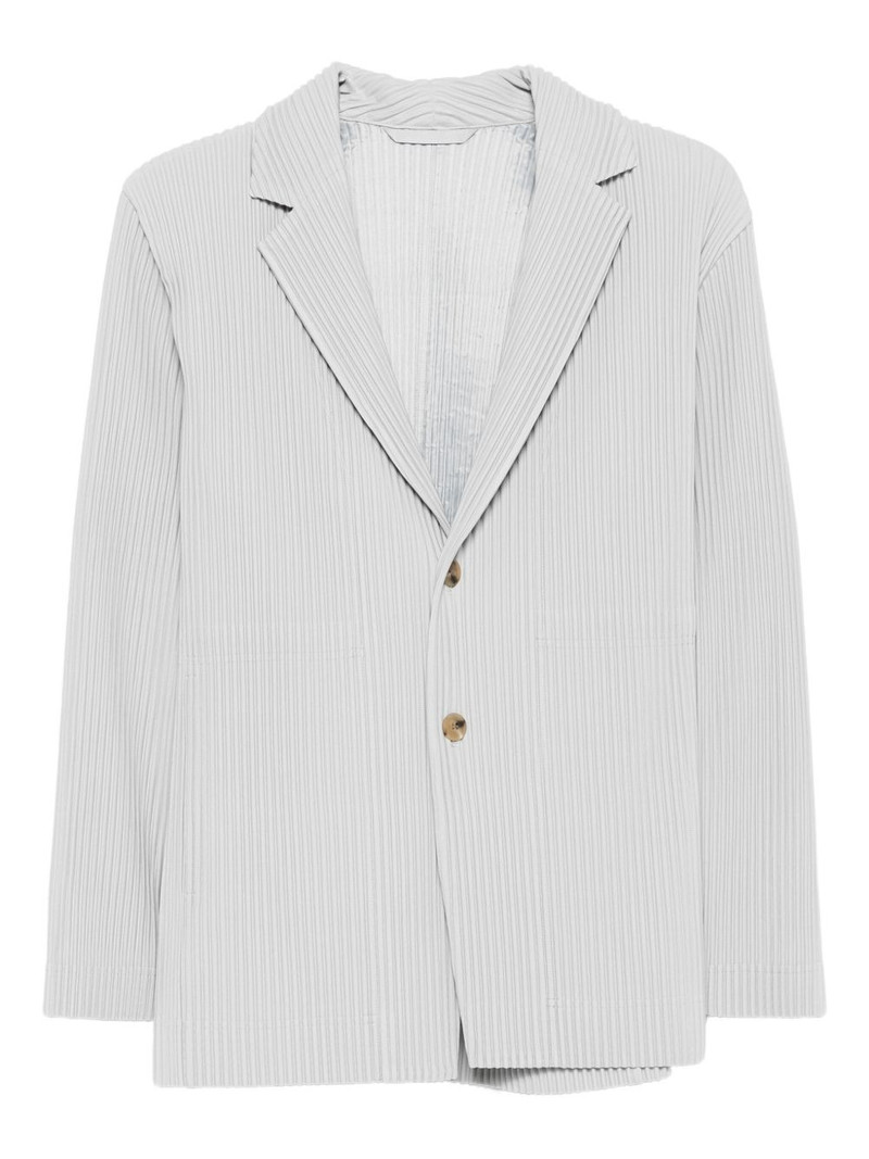 pleated button blazer 1