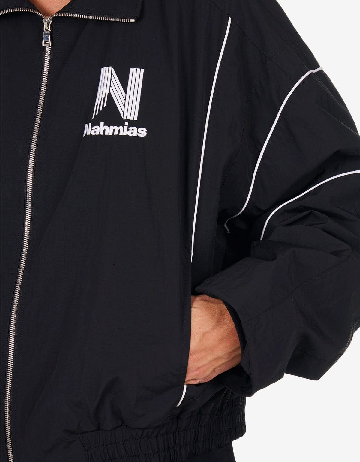 Nahmias Black Warm Up Jacket - 4