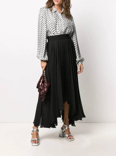 MSGM handkerchief-hem pleated skirt outlook