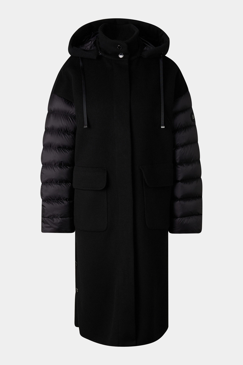Trisha Reversible Down Coat in Black 1