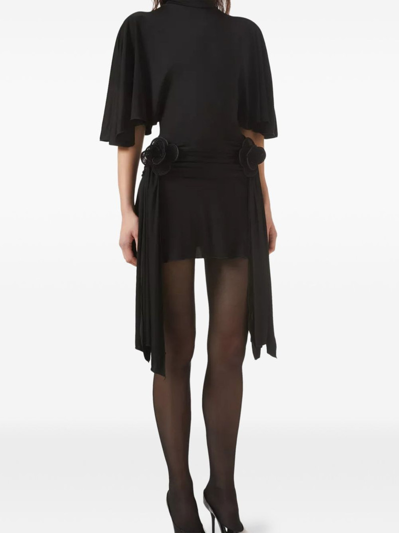 David Koma 3D Lace Flower jersey mini dress outlook