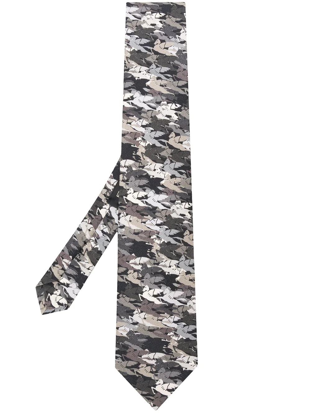 winged-horse print tie - 1