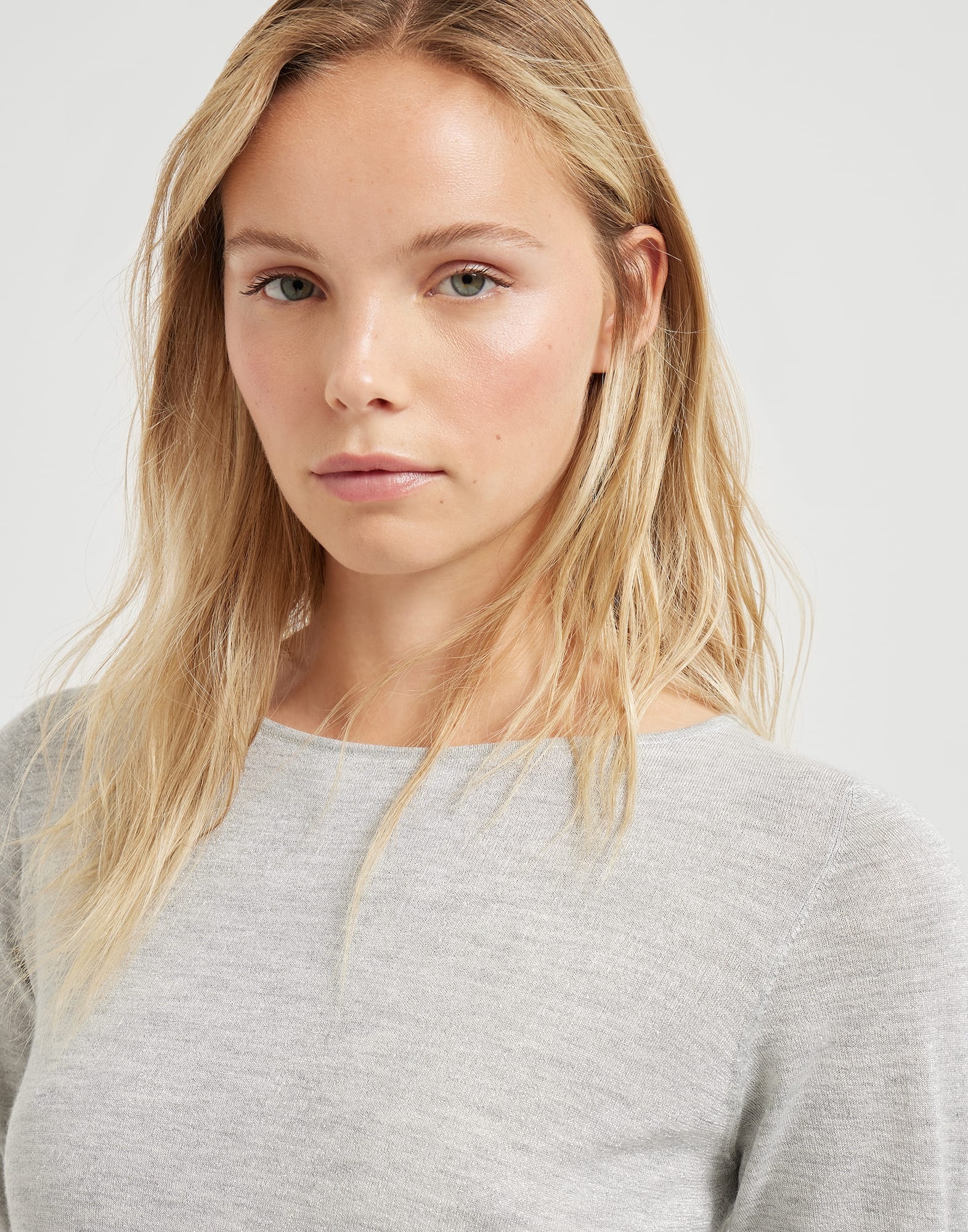 Cashmere and silk sparkling lightweight sweater - 3
