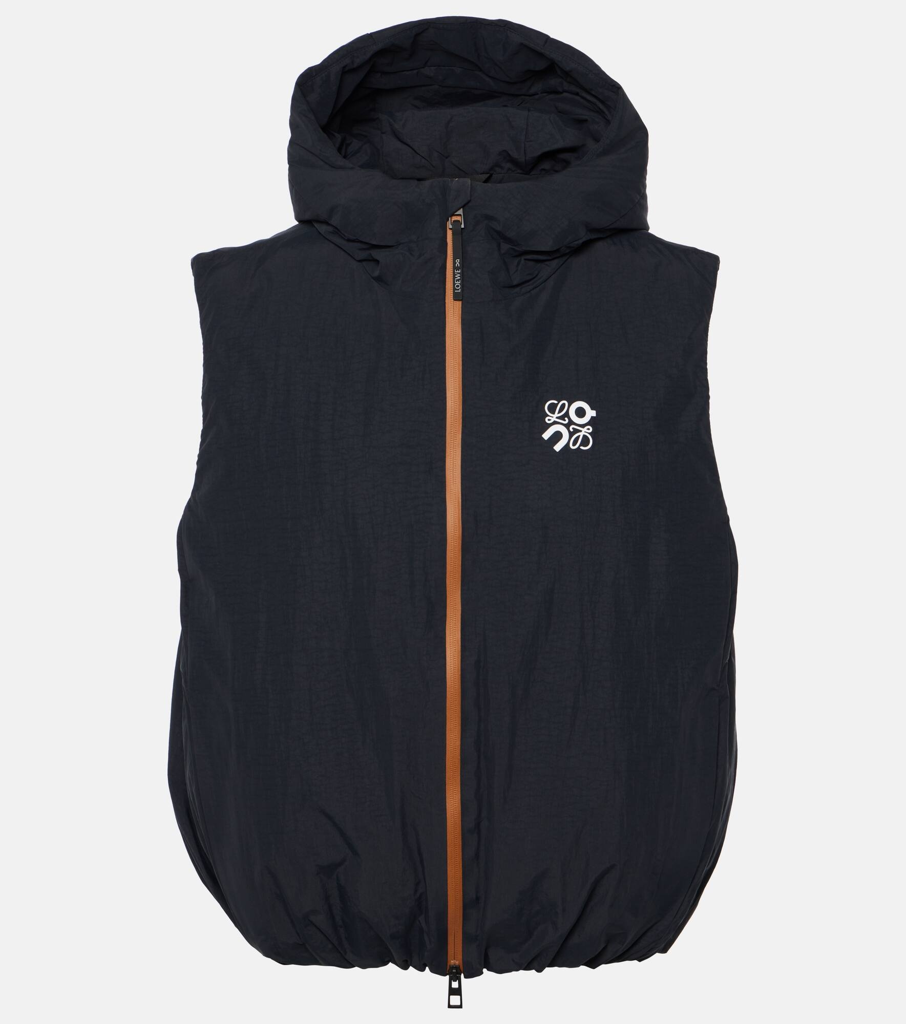 x On logo technical puffer vest - 1