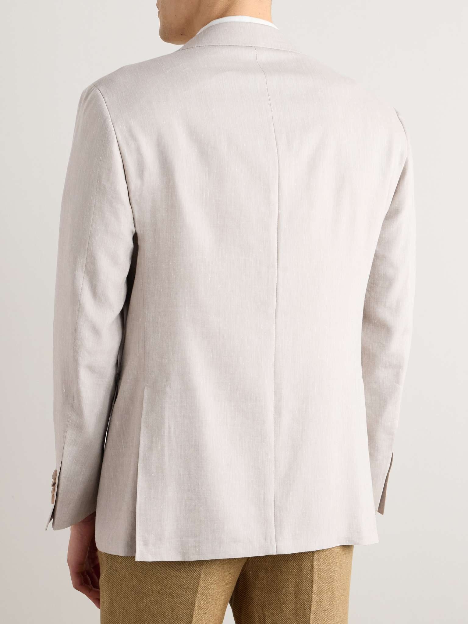 Kei Slim-Fit Linen and Wool-Blend Suit Jacket - 4