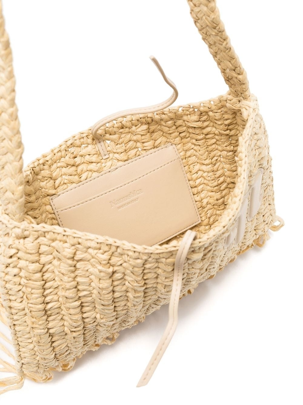 fringed woven shoulder bag - 5