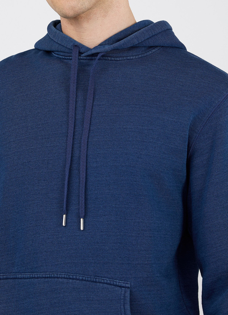 Indigo Loopback Overhead Hoody 5