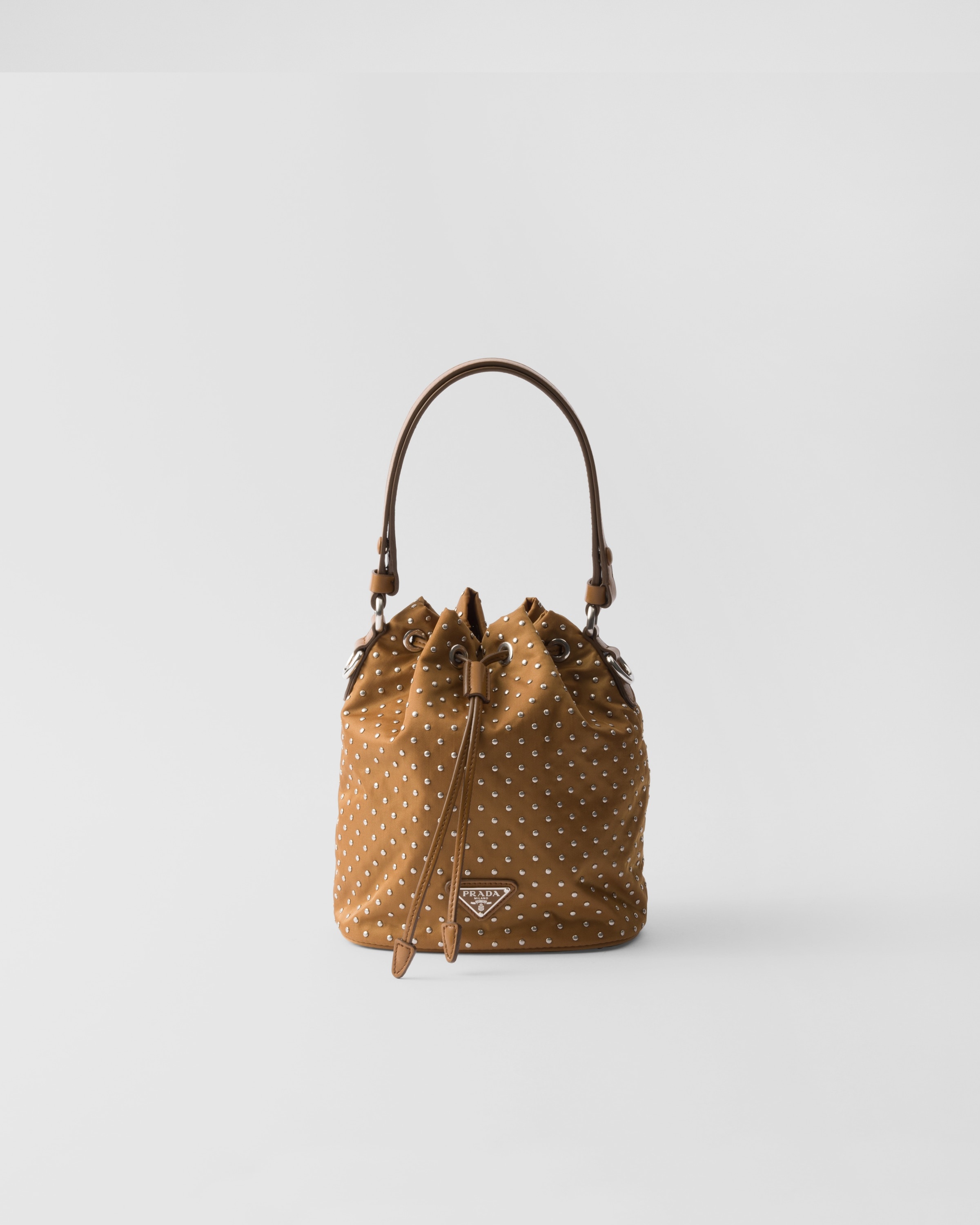 Re-Nylon mini-bag with studs - 1