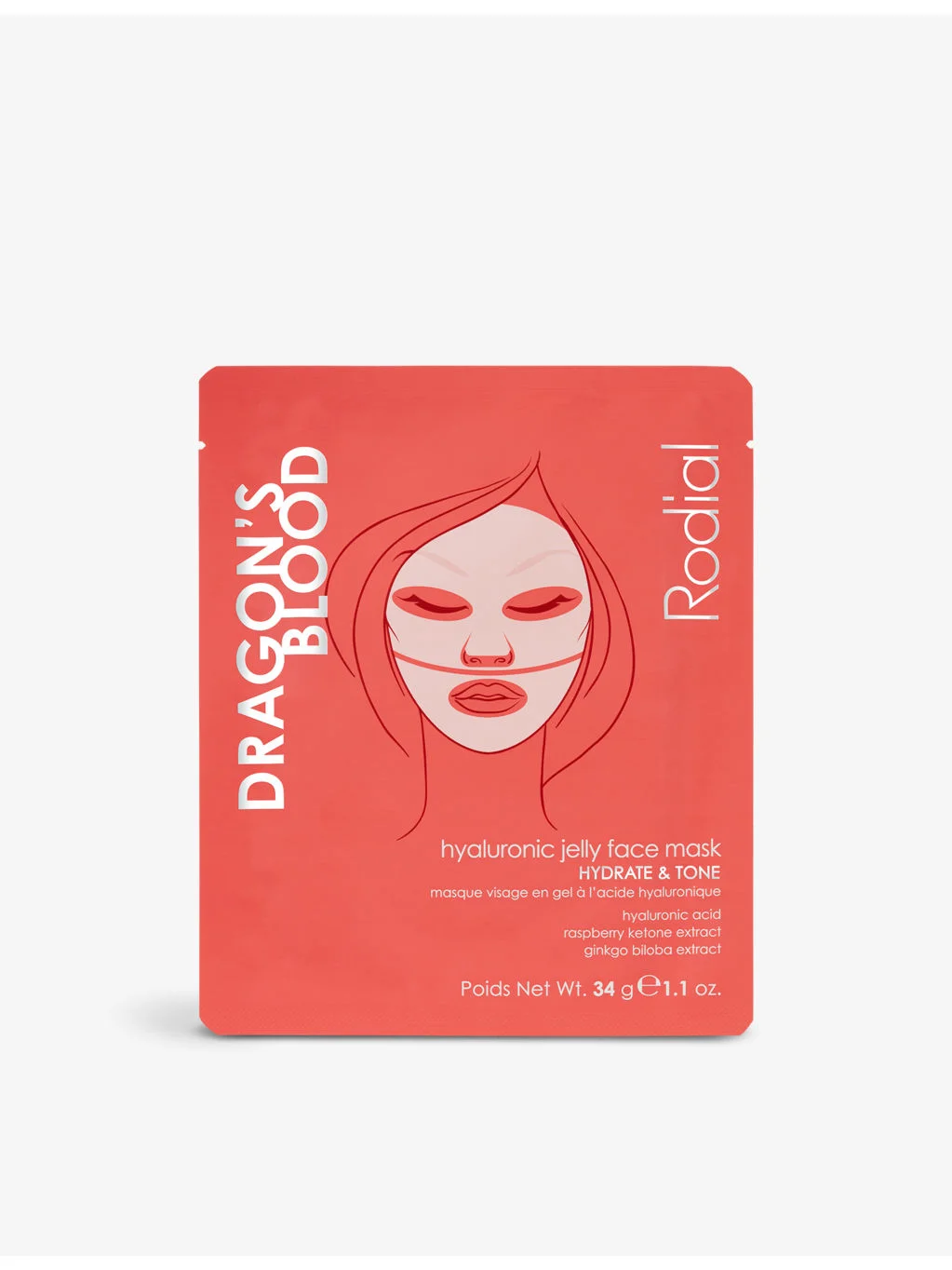 Dragon's Blood hyaluronic jelly face mask 34g - 1