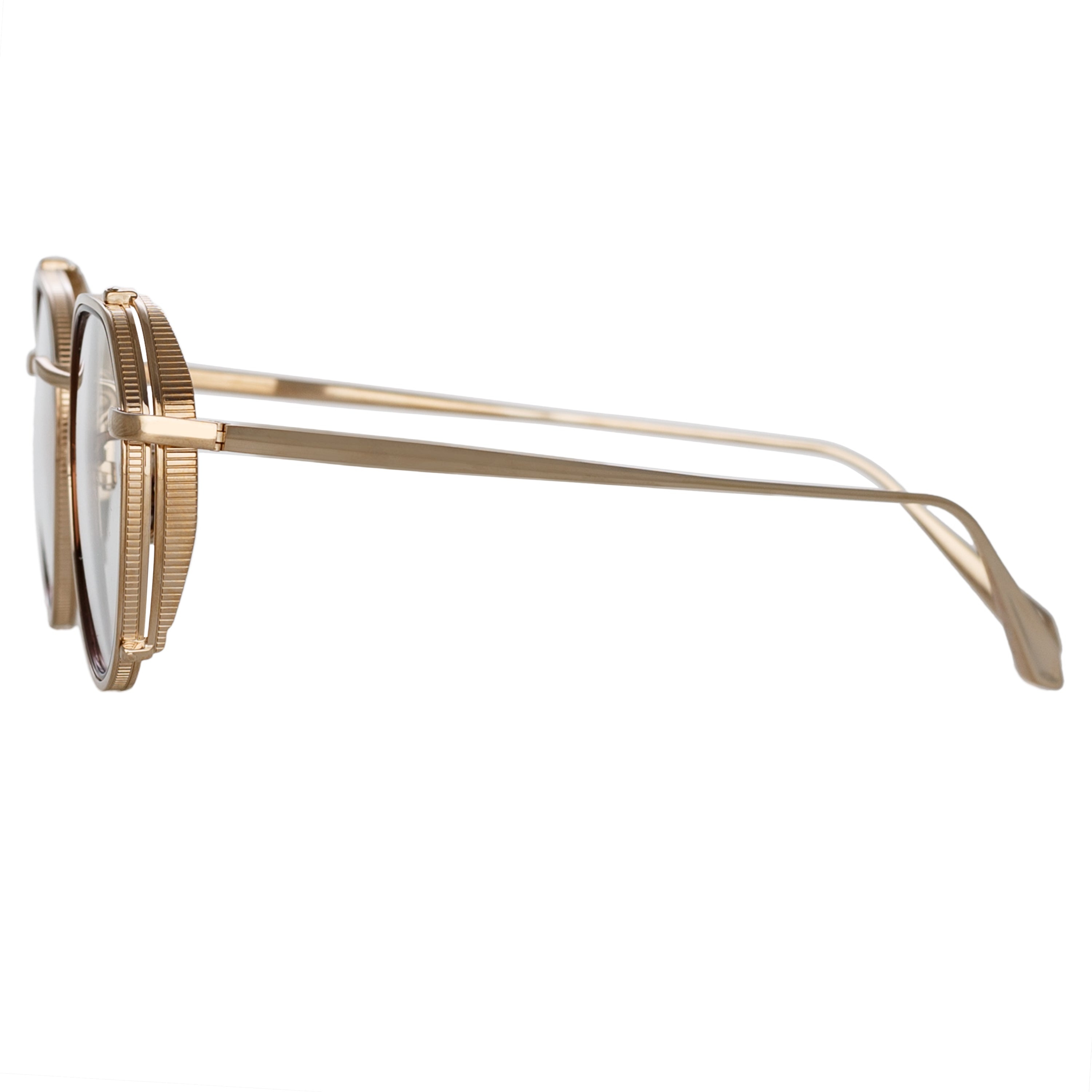 FALCON ANGULAR OPTICAL FRAME IN LIGHT GOLD - 4