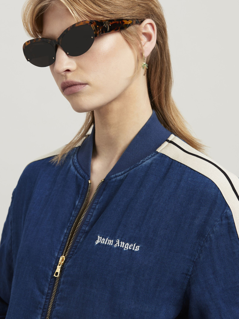 Chambray Track Bomber Jacket 6