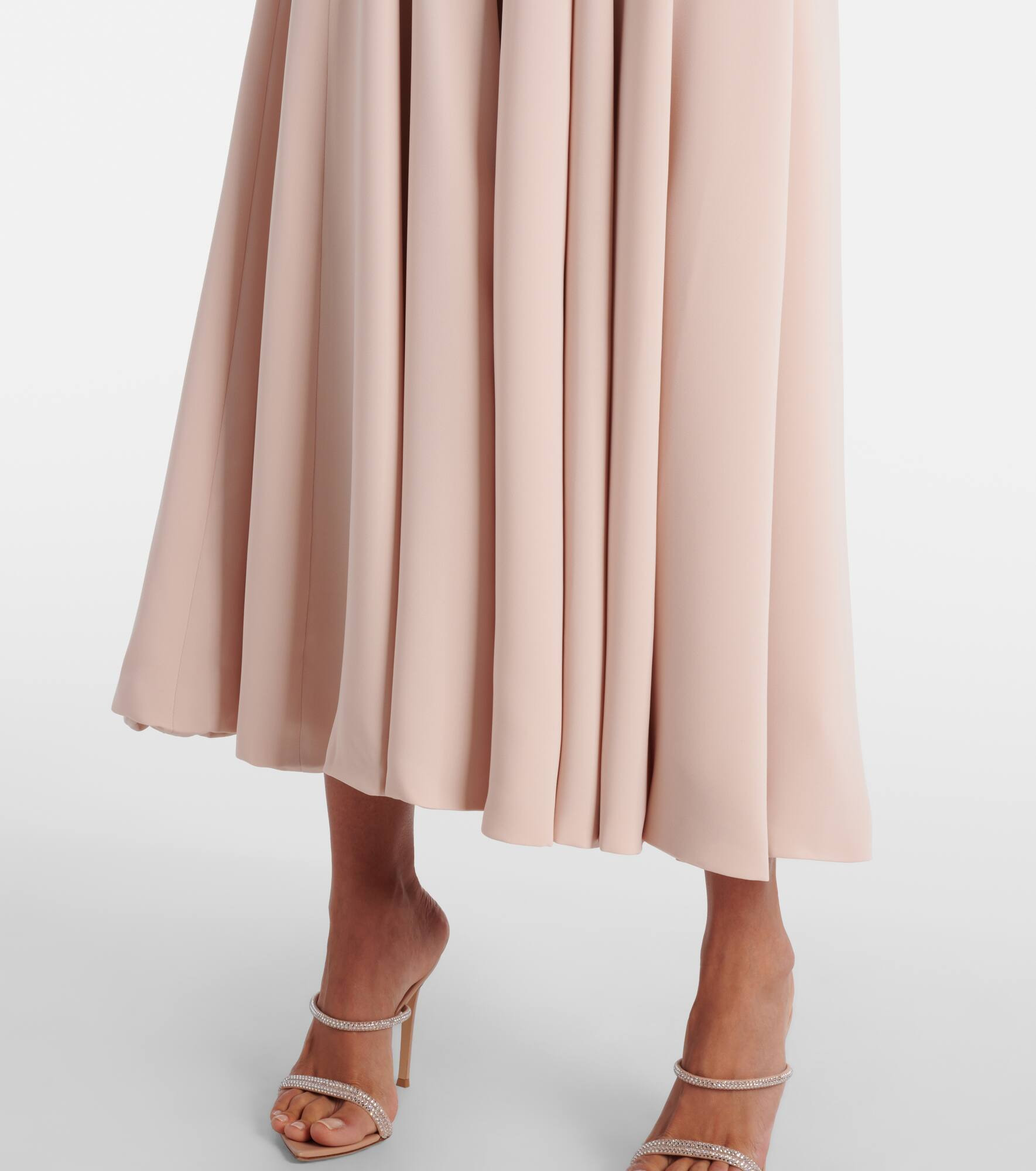 Aldina crystal-embellished crêpe midi dress - 4