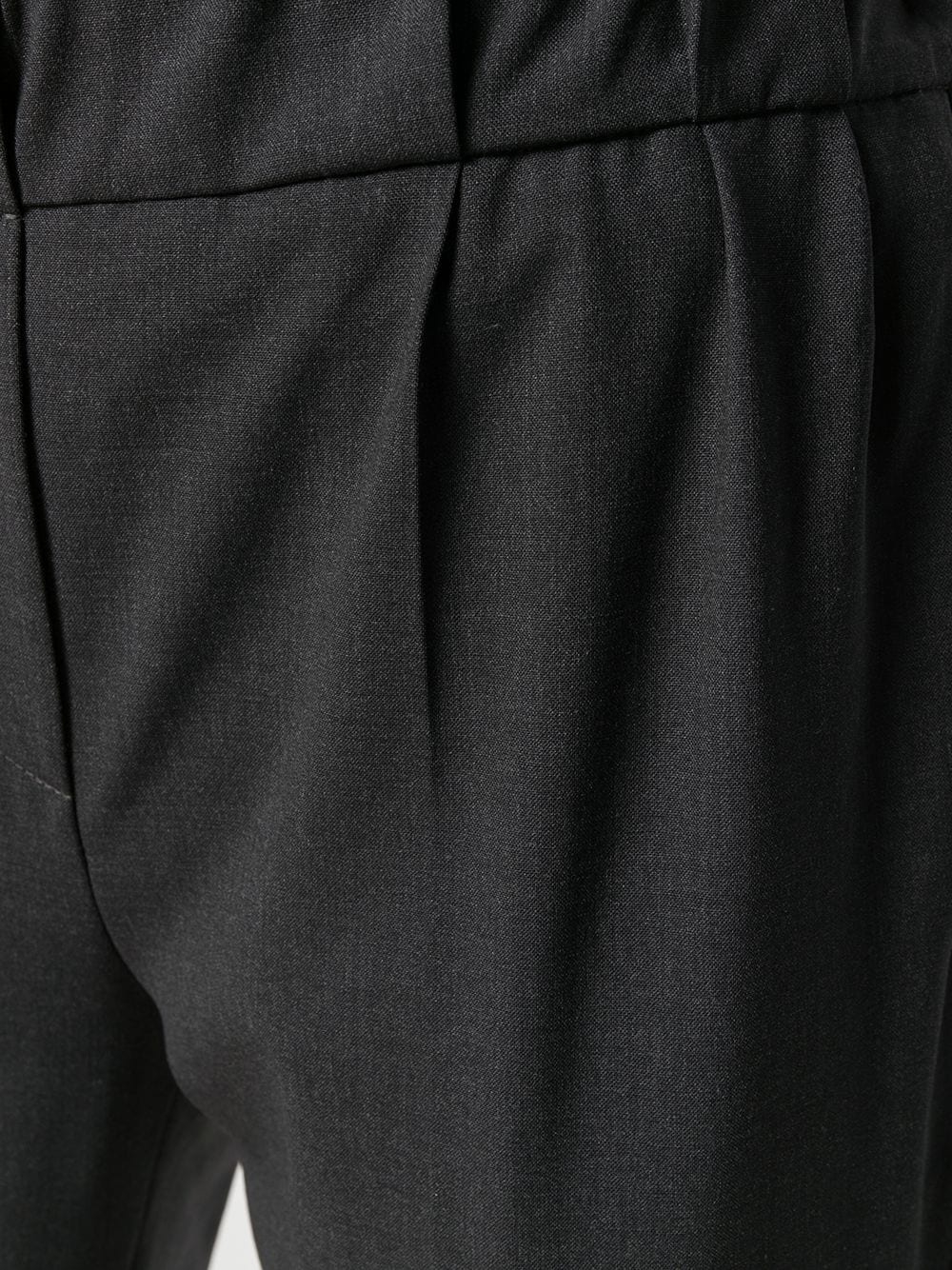 elastic-waist tapered-leg trousers - 5