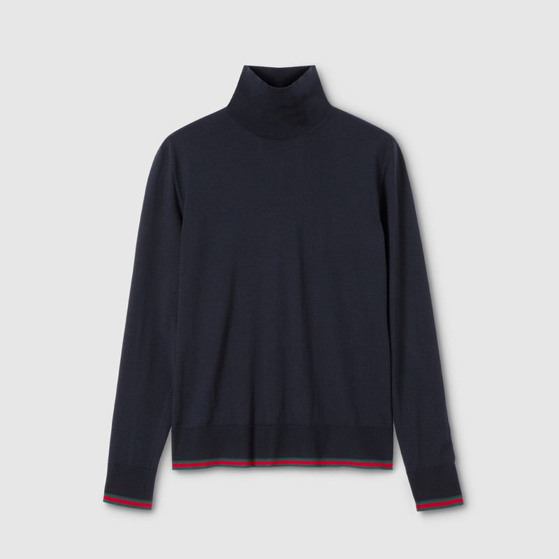 Fine knit wool turtleneck 1
