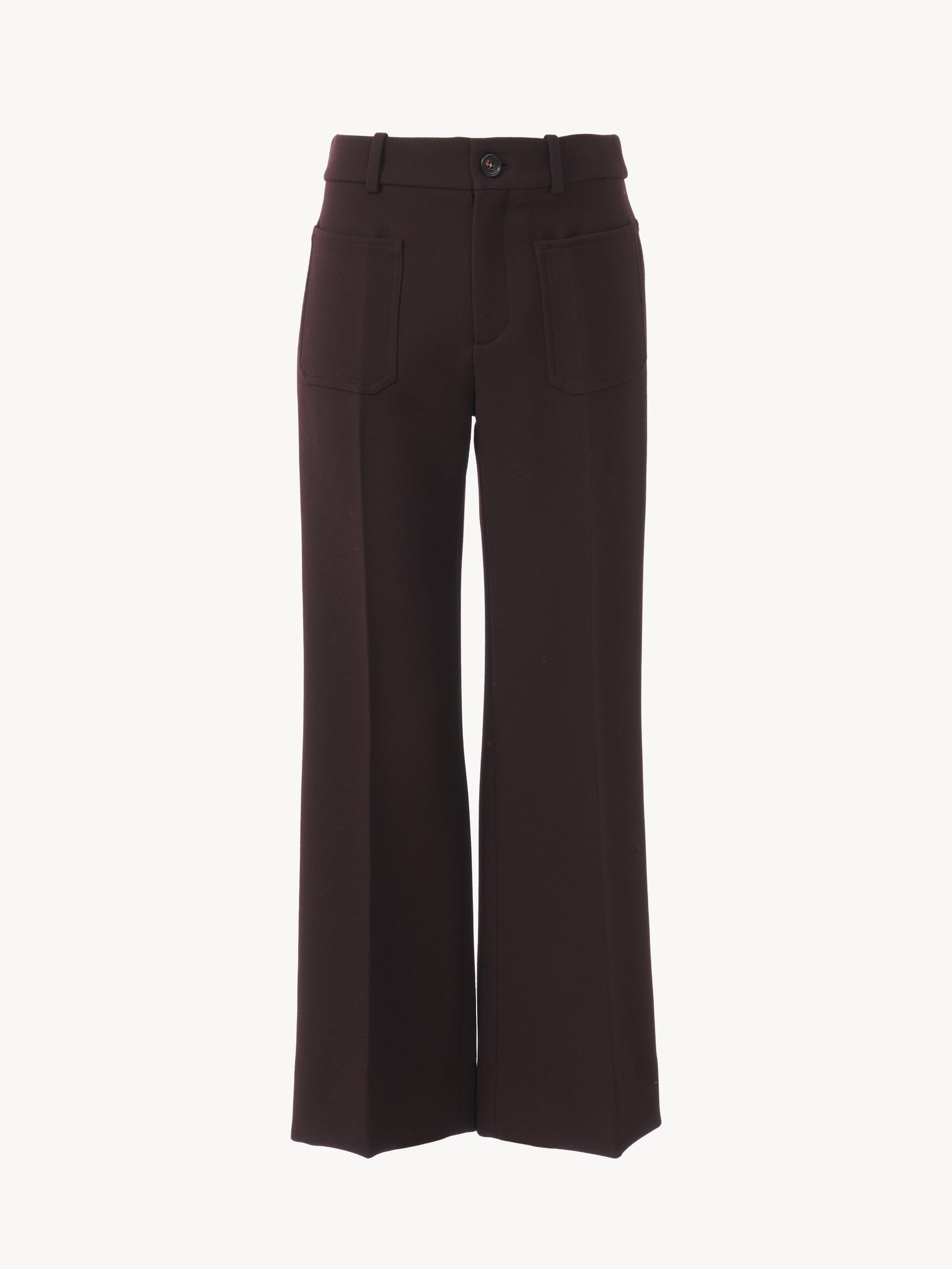 CROPPED BOOTCUT PANTS IN CAVALRY WOOL - 2