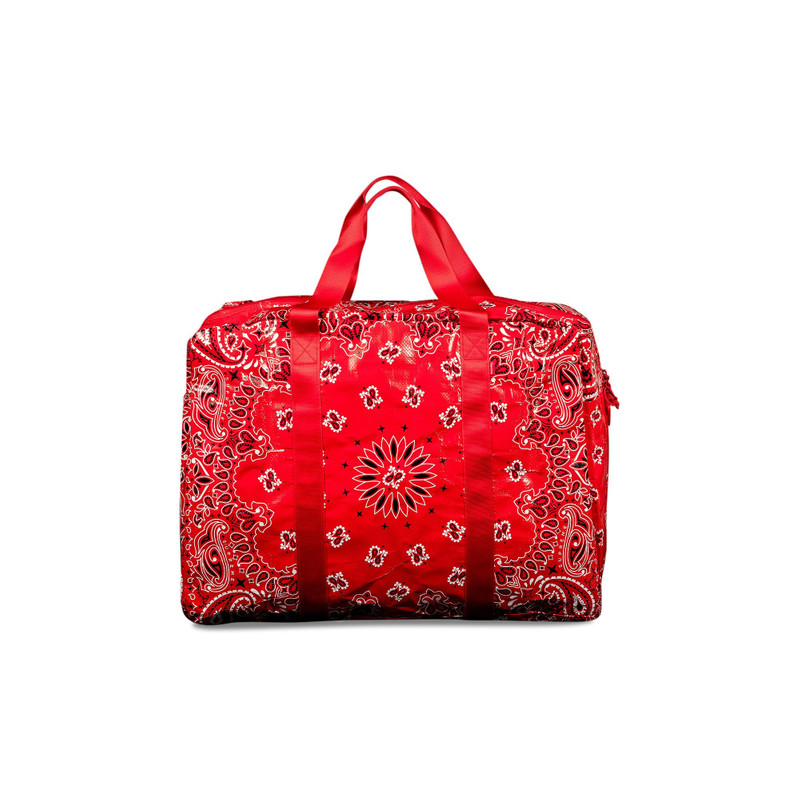 Supreme Supreme Bandana Tarp Large Duffle Bag 'Red' outlook