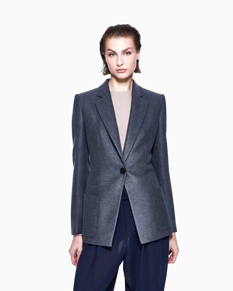 GIORGIO ARMANI SINGLE-BREASTED JACKET IN SILK FLANNEL outlook
