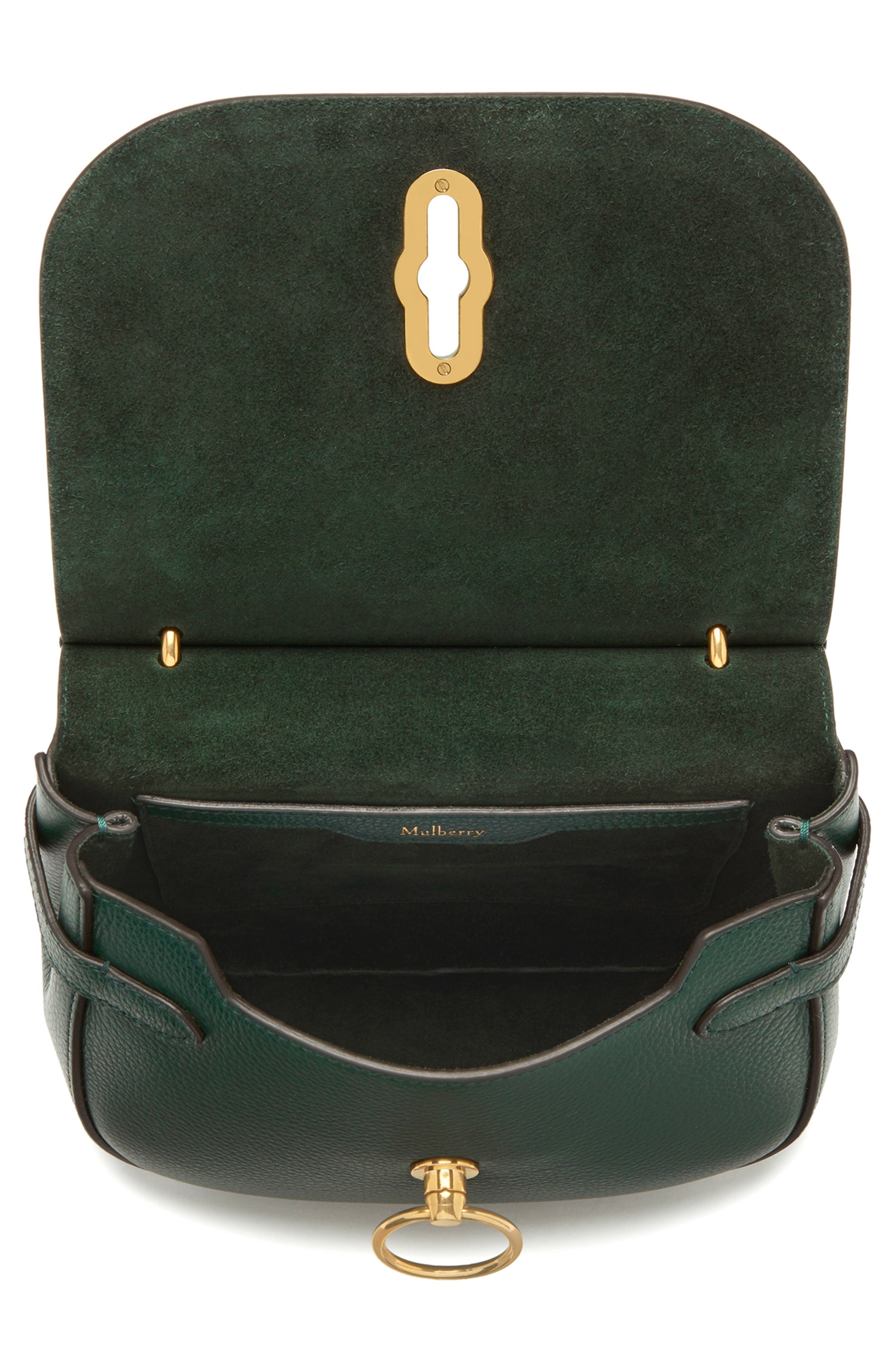 Small Amberley Leather Satchel in  Green - 5