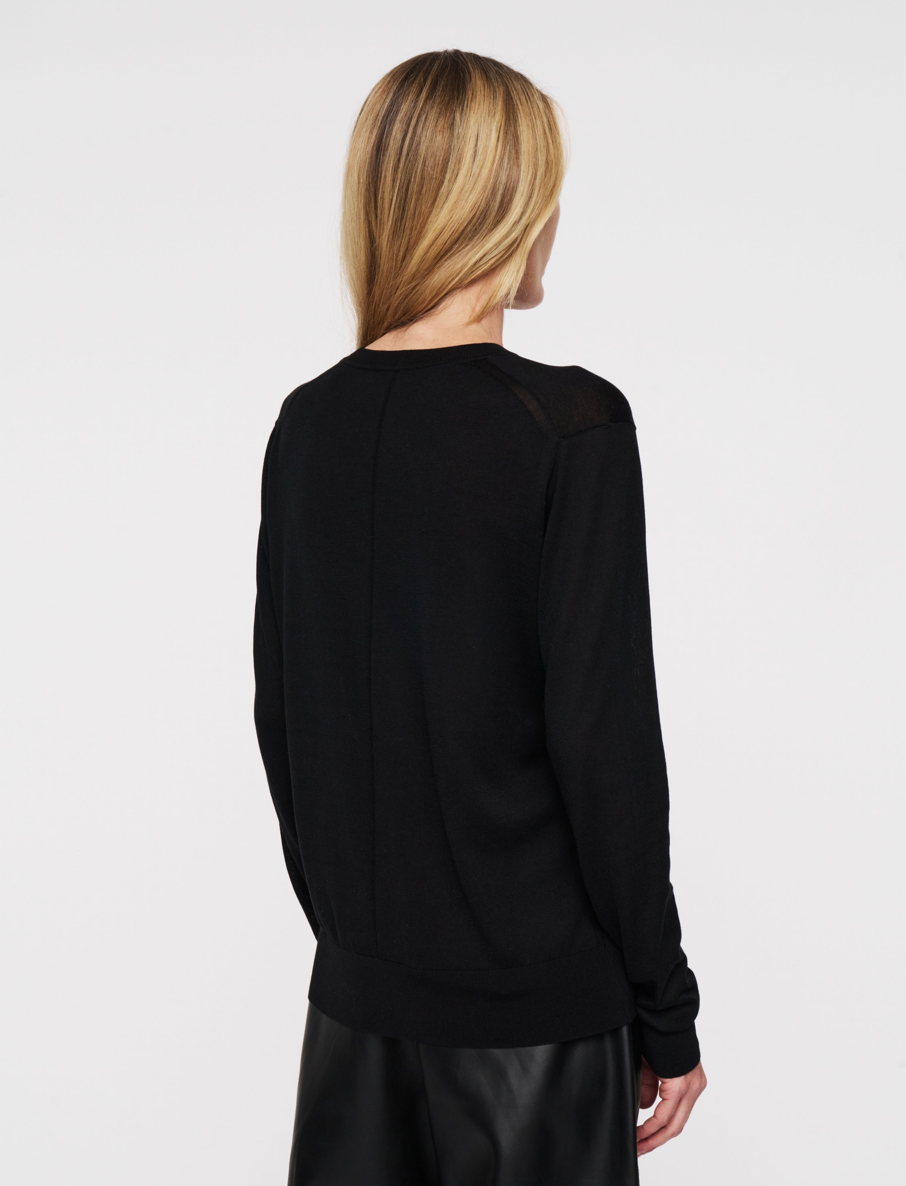 Superfine Cotton Silk Round Neck Jumper - 5
