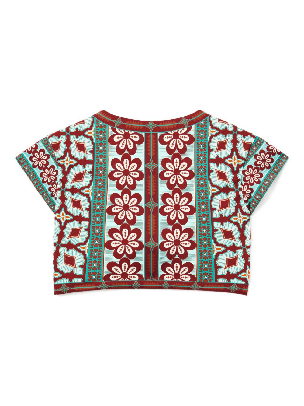 Bardot floral-print tie-front top - 2