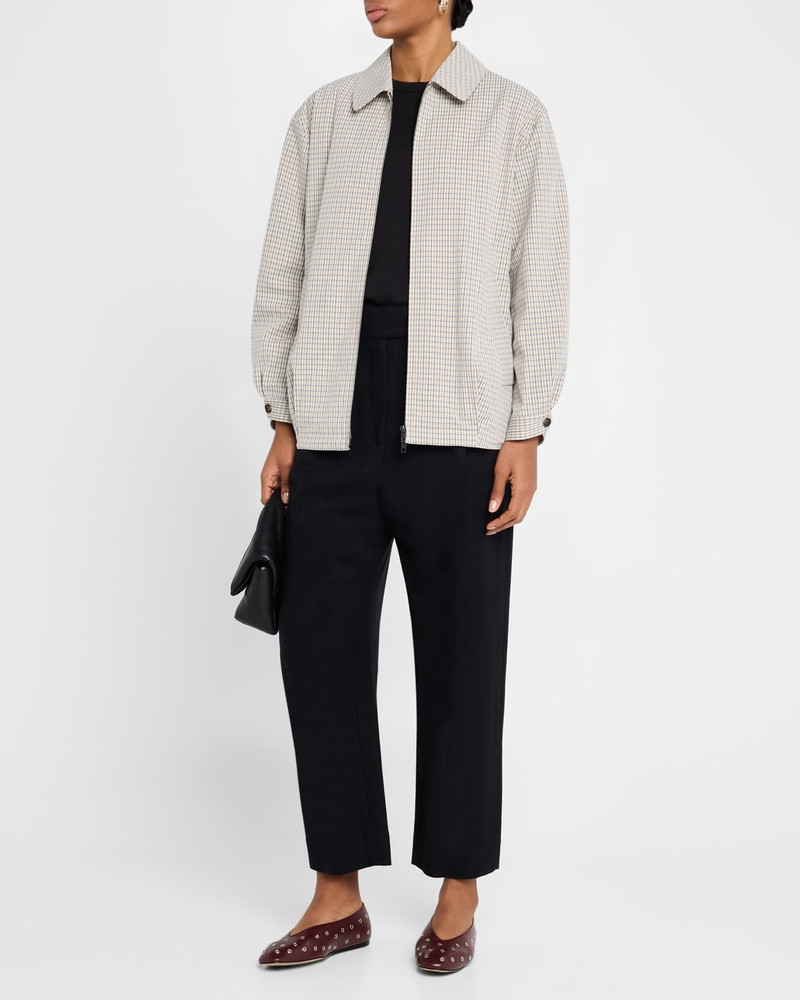 Vince Oversized Gardeners Check Bomber Jacket outlook