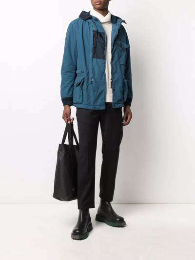 Stone Island cargo-pockets hooded jacket outlook