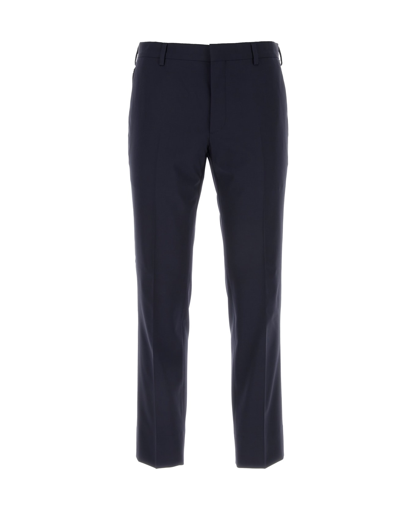 Midnight Blue Stretch Wool Pant - 1