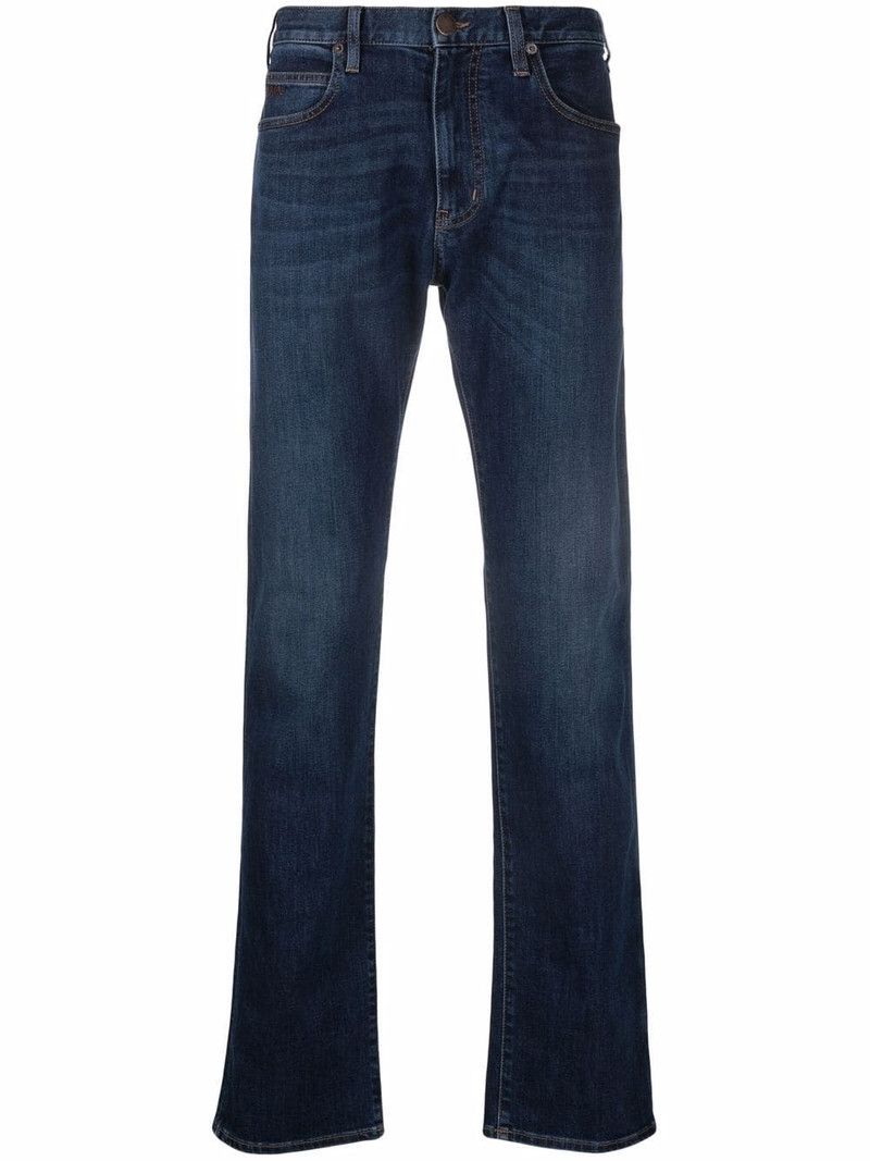 straight-leg denim jeans 1