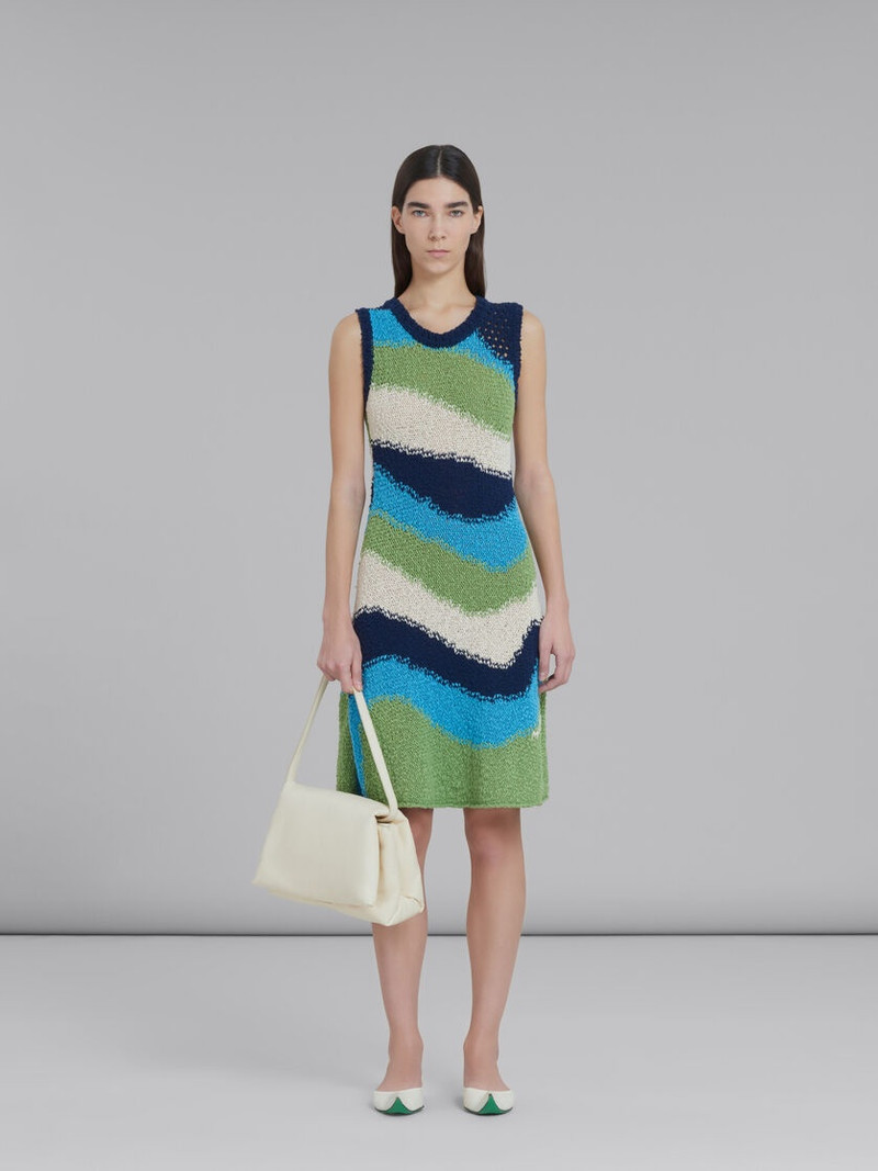 Marni LARGE WHITE CALFSKIN PRISMA BAG outlook