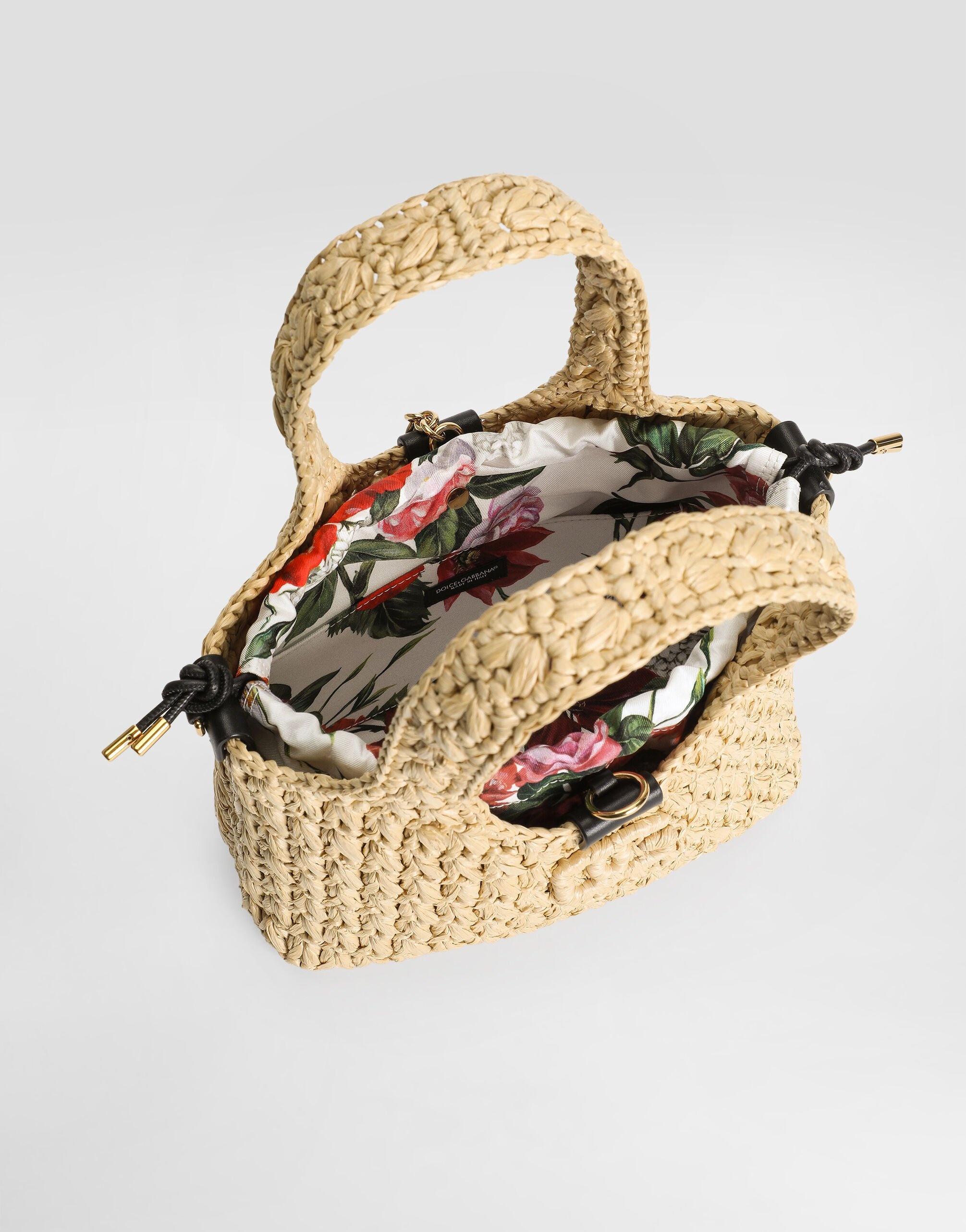 Raffia crochet shopping bag - 4