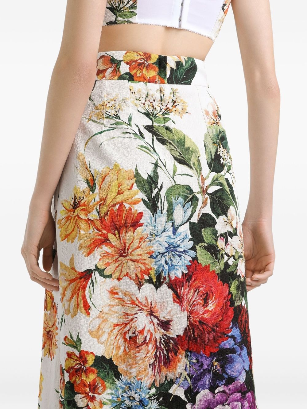 floral-print midi skirt - 5