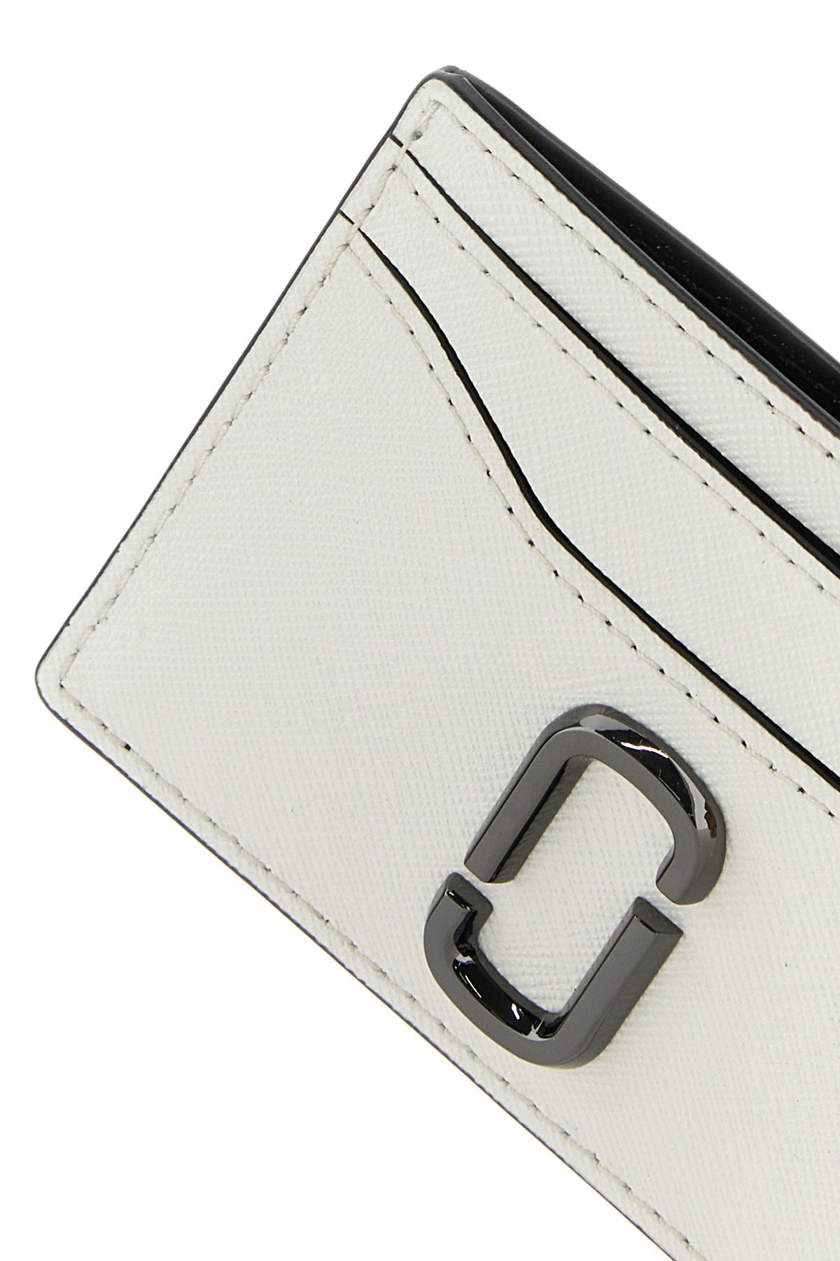 Two-tone leather The Utility Snapshot card holder - 4