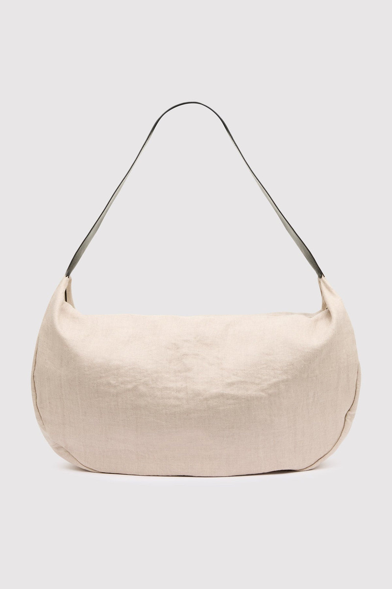 Linen Crescent Bag - Natural 3