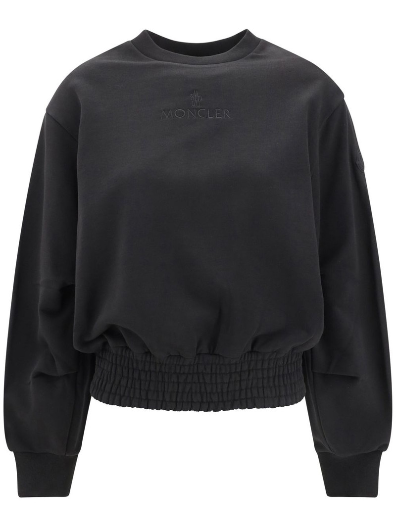 pleated cotton sweatshirt 1