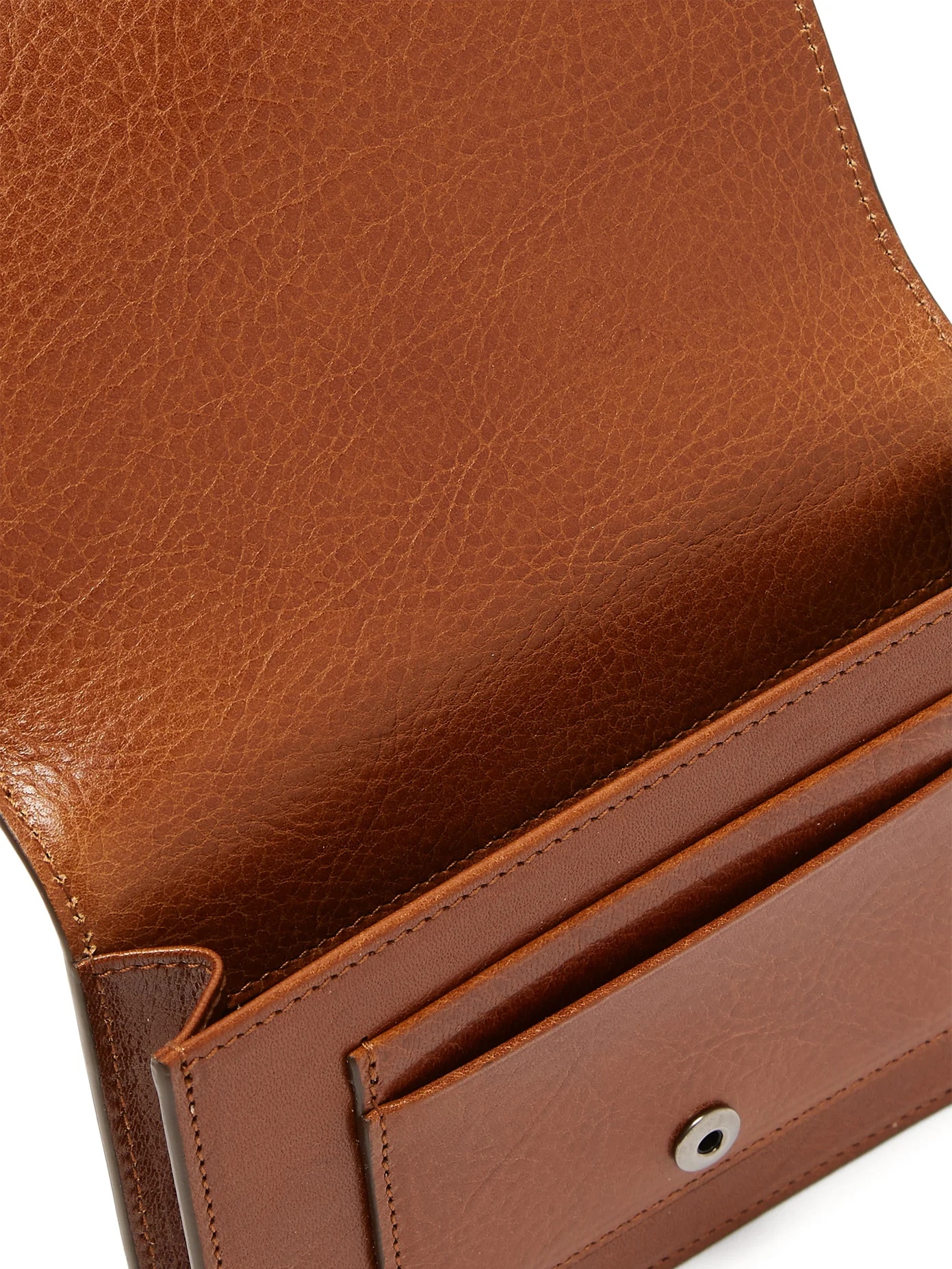 Leather-trimmed cardholder - 2