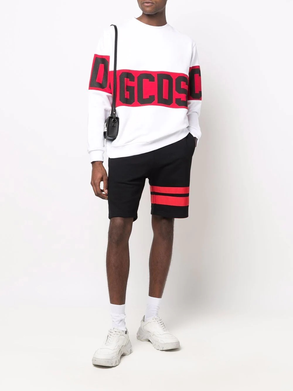 logo crew-neck sweatshirt - 3