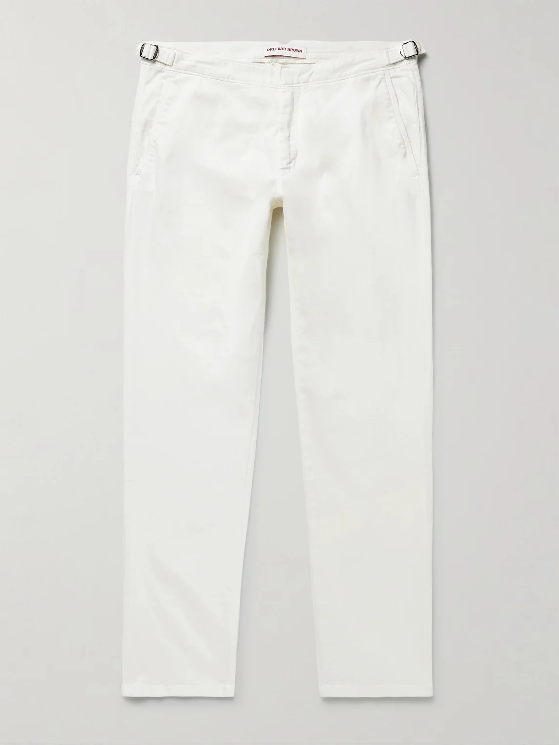 Fallon Straight-Leg Cotton-Blend Twill Trousers - 1