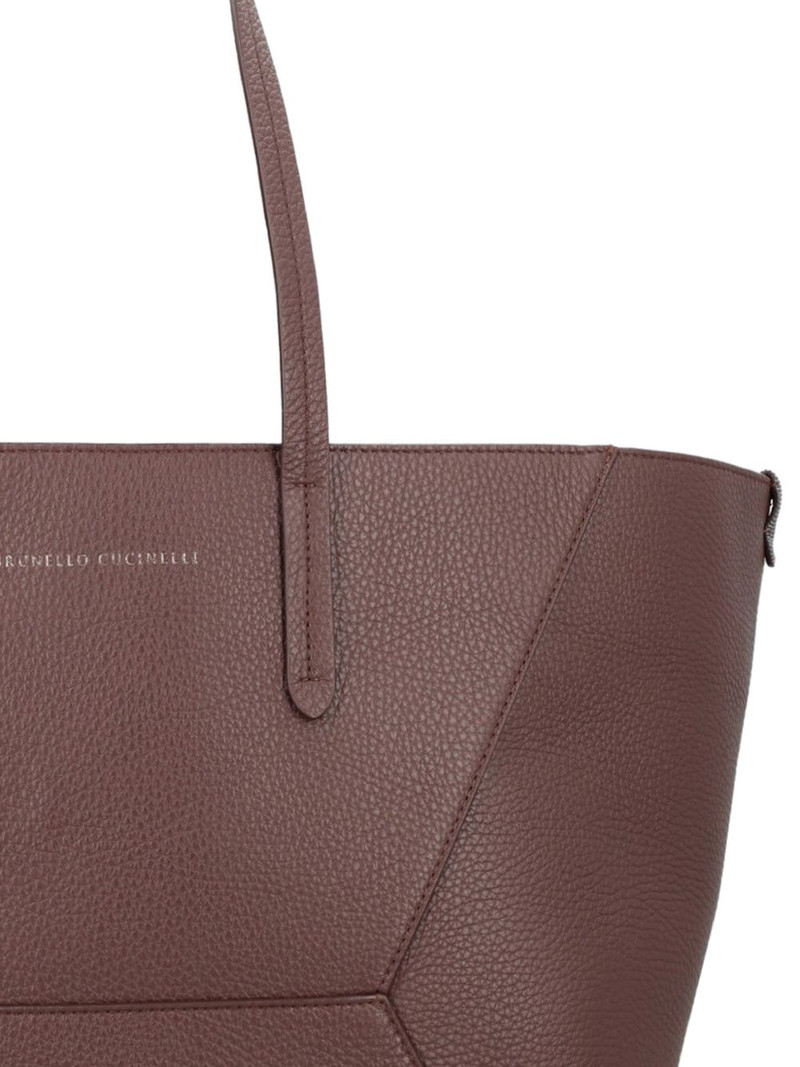 Brunello Cucinelli logo-detail shoulder bag outlook