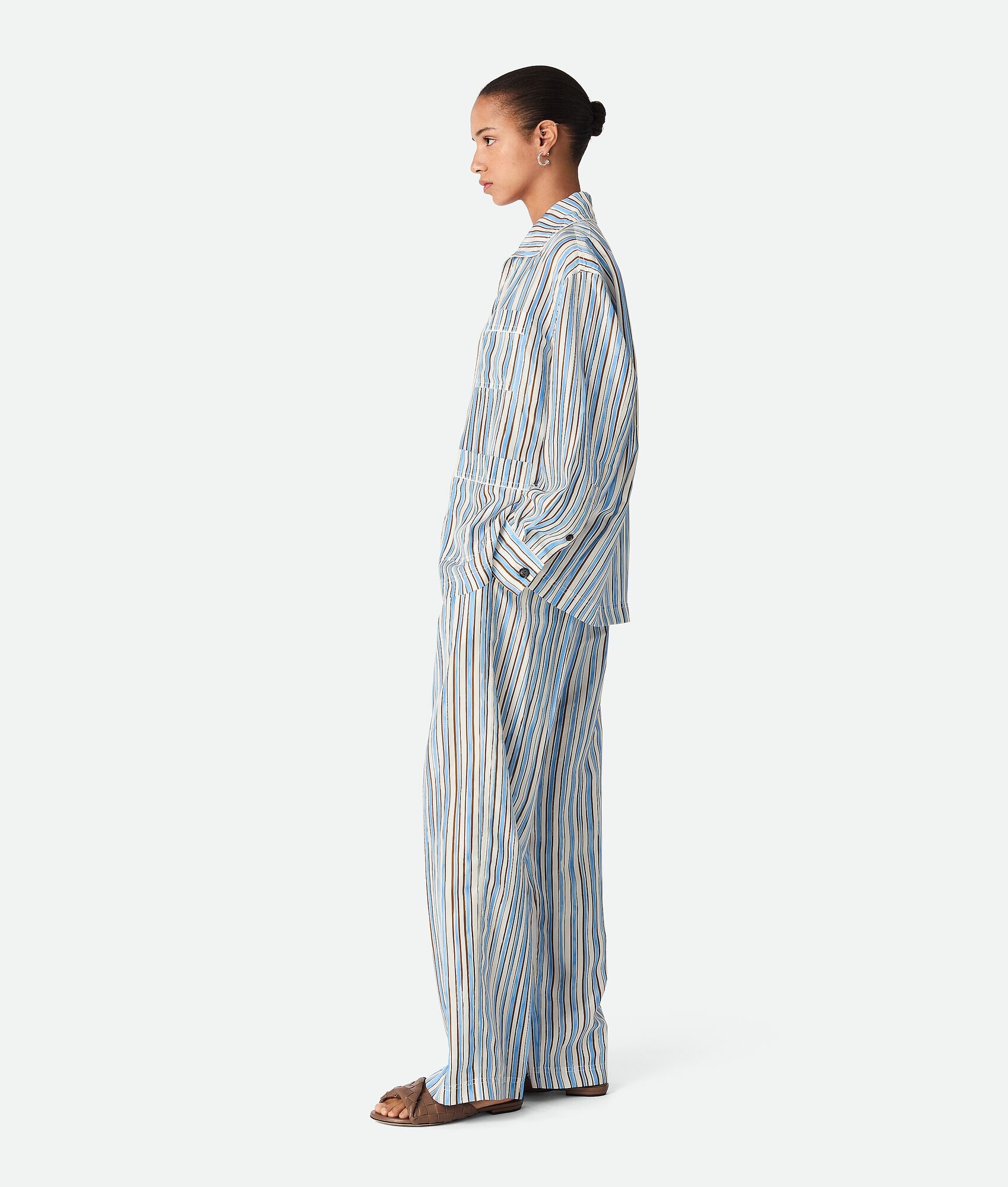 Striped Silk Pyjama Set - 2