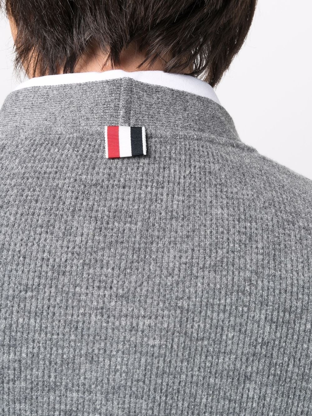 waffle-knit cashmere cardigan - 5