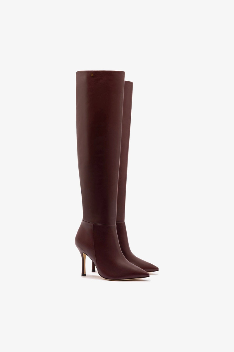 Kate Hi Boot In Burgundy Leather 3