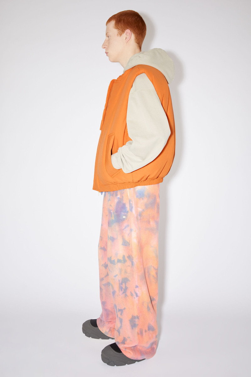 Padded nylon vest - Pumpkin orange 4