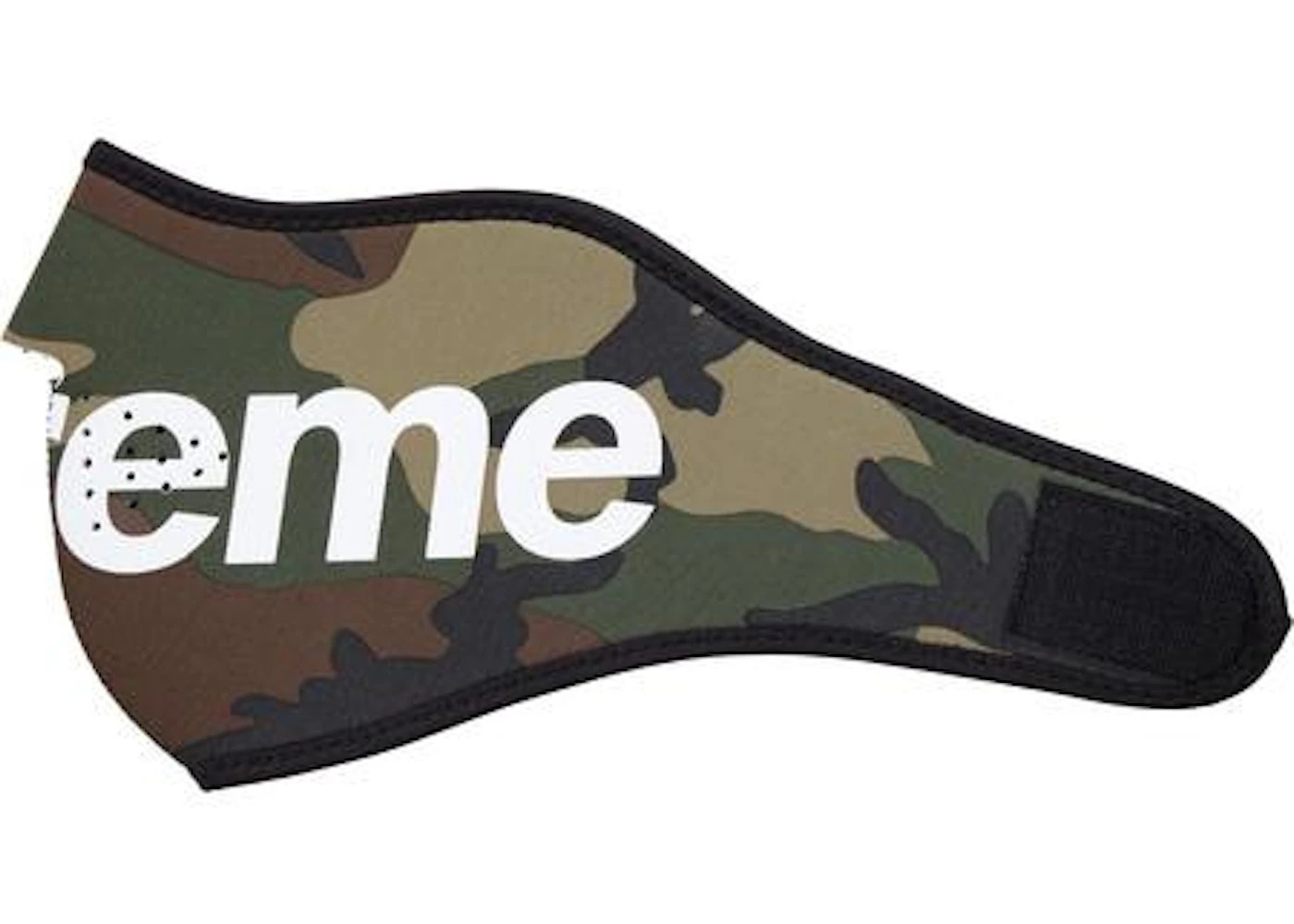 Supreme Logo Facemask Woodland Camo - 2