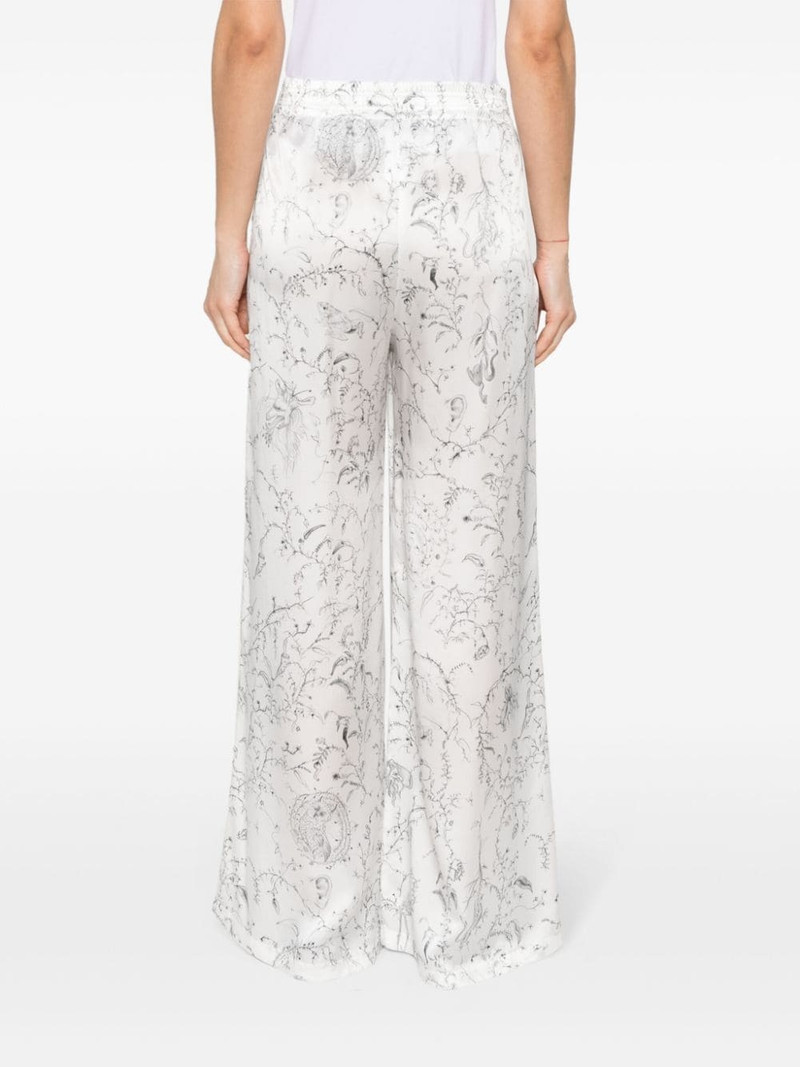 silk satin flared trousers 4