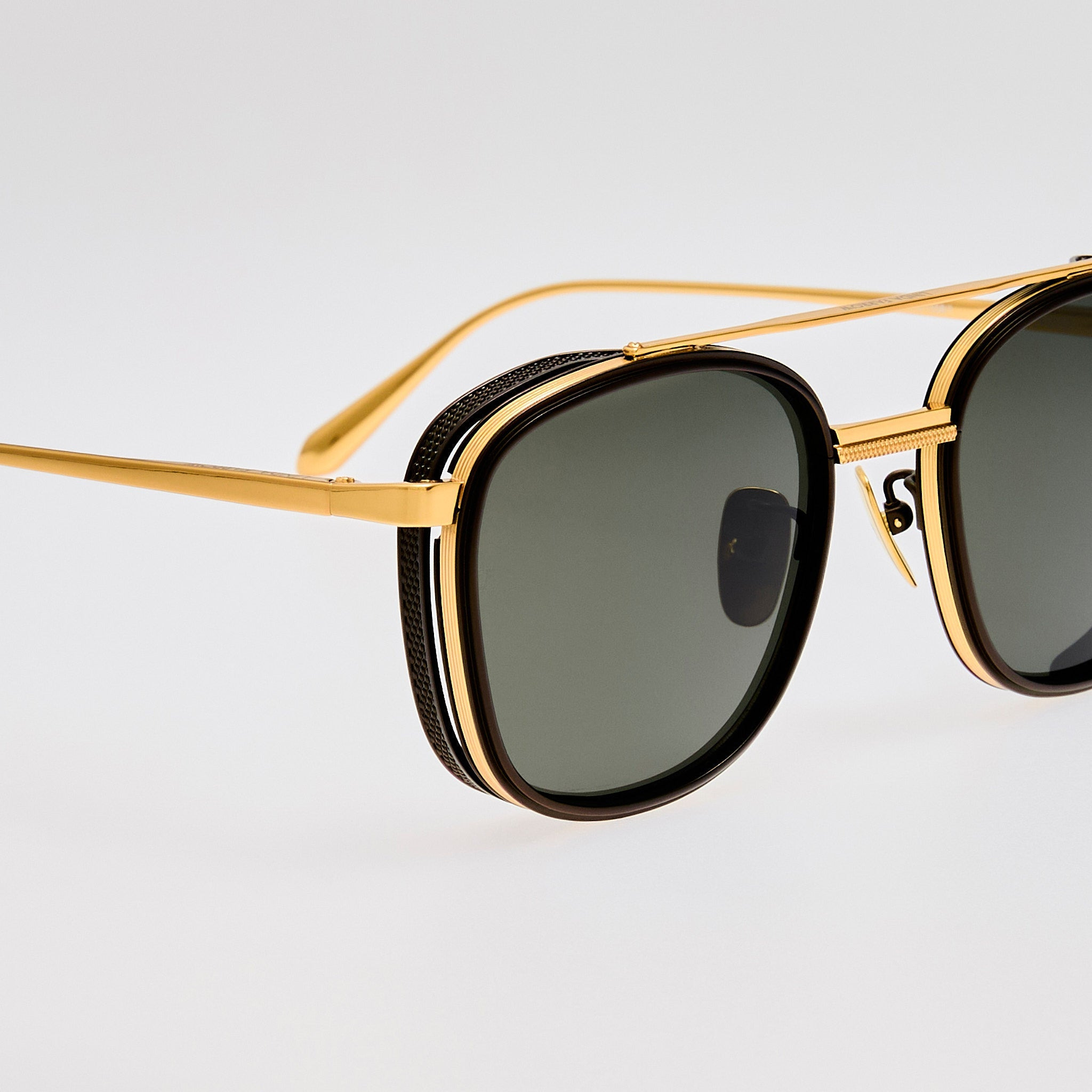 Varo Sunglasses in Grey and Gold - 3