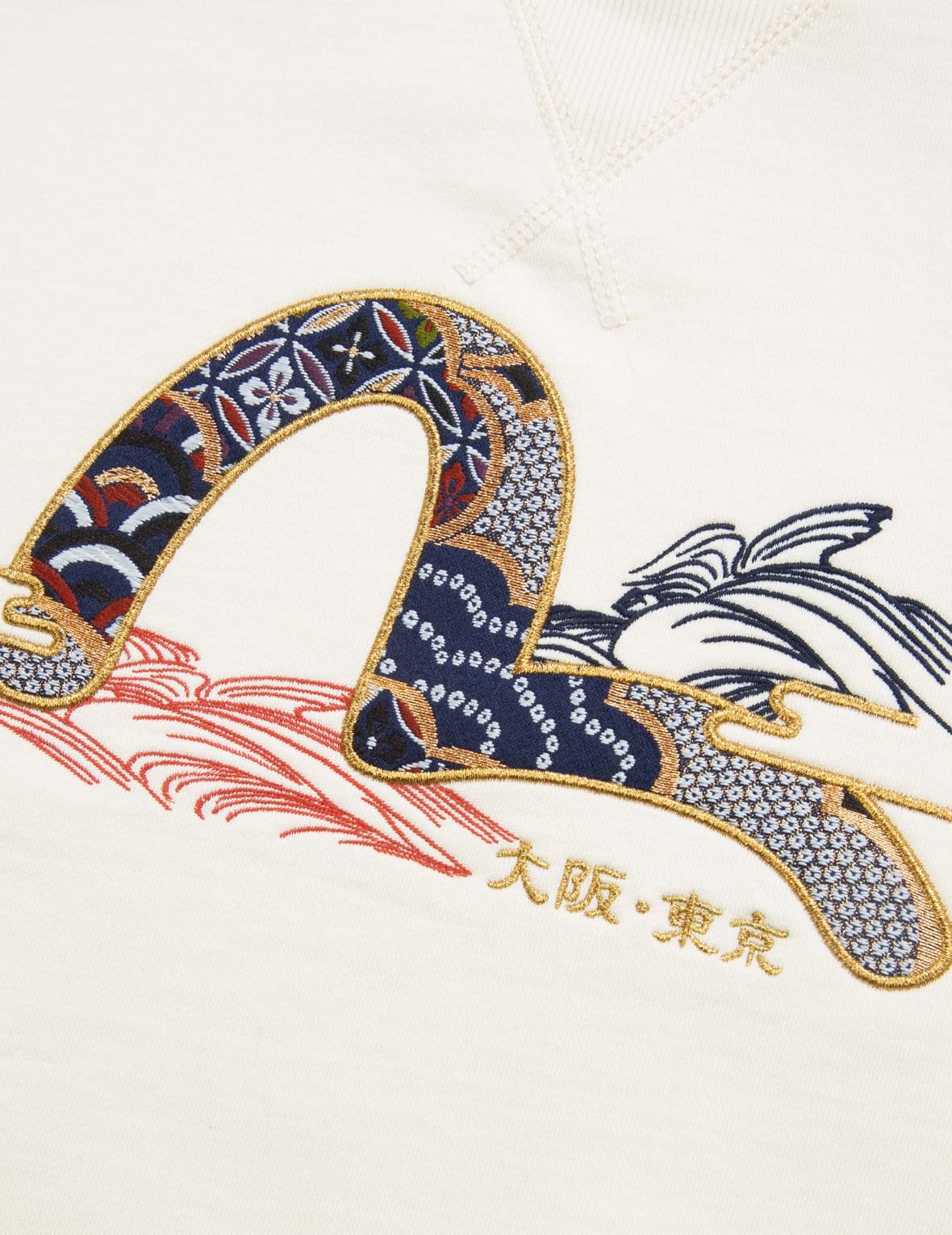 BROCADE SEAGULL APPLIQUÉ SWEATSHIRT - 8